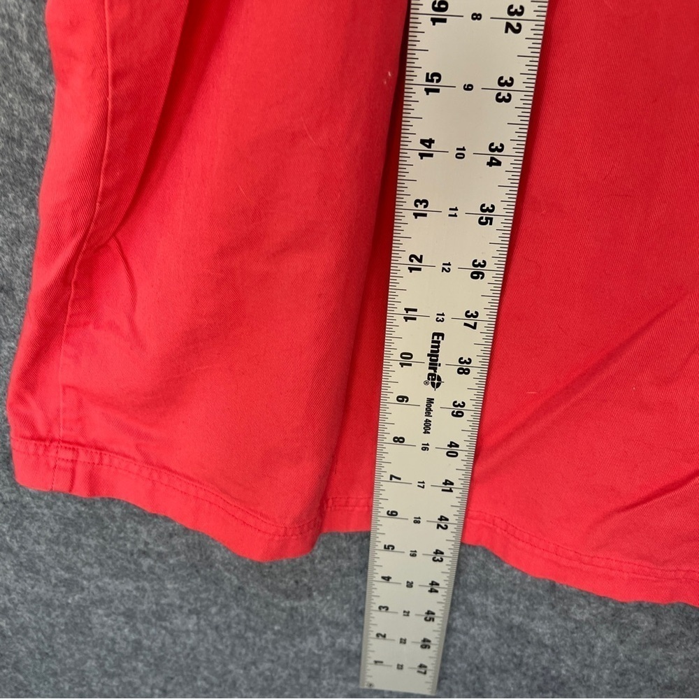 FADS Vintage Long Sleeve 100% Cotton Button Up Collared Shirt Dress Coral Small - Picture 9 of 10